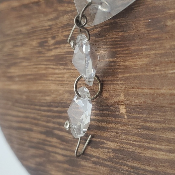 Austrian crystal sterling silver drop pendant - Picture 3 of 4